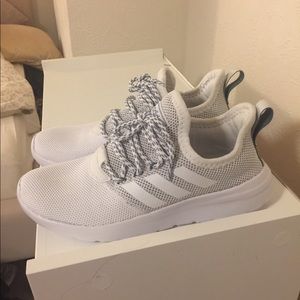 All White Adidas Shoes - Women’s 8